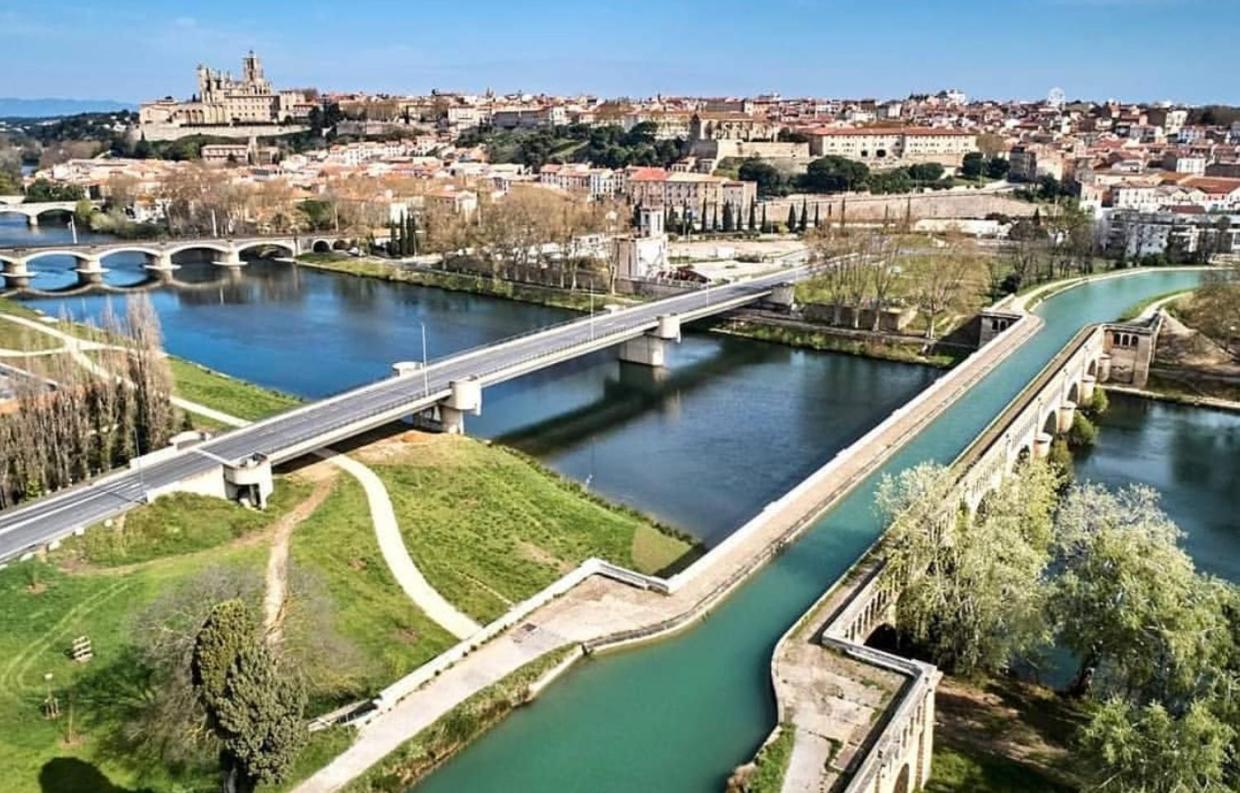 Liberte 1 - T2 Proche Gare Et Centre Commercial Polygone- Beziers- Wifi- Tv Connecte Buitenkant foto